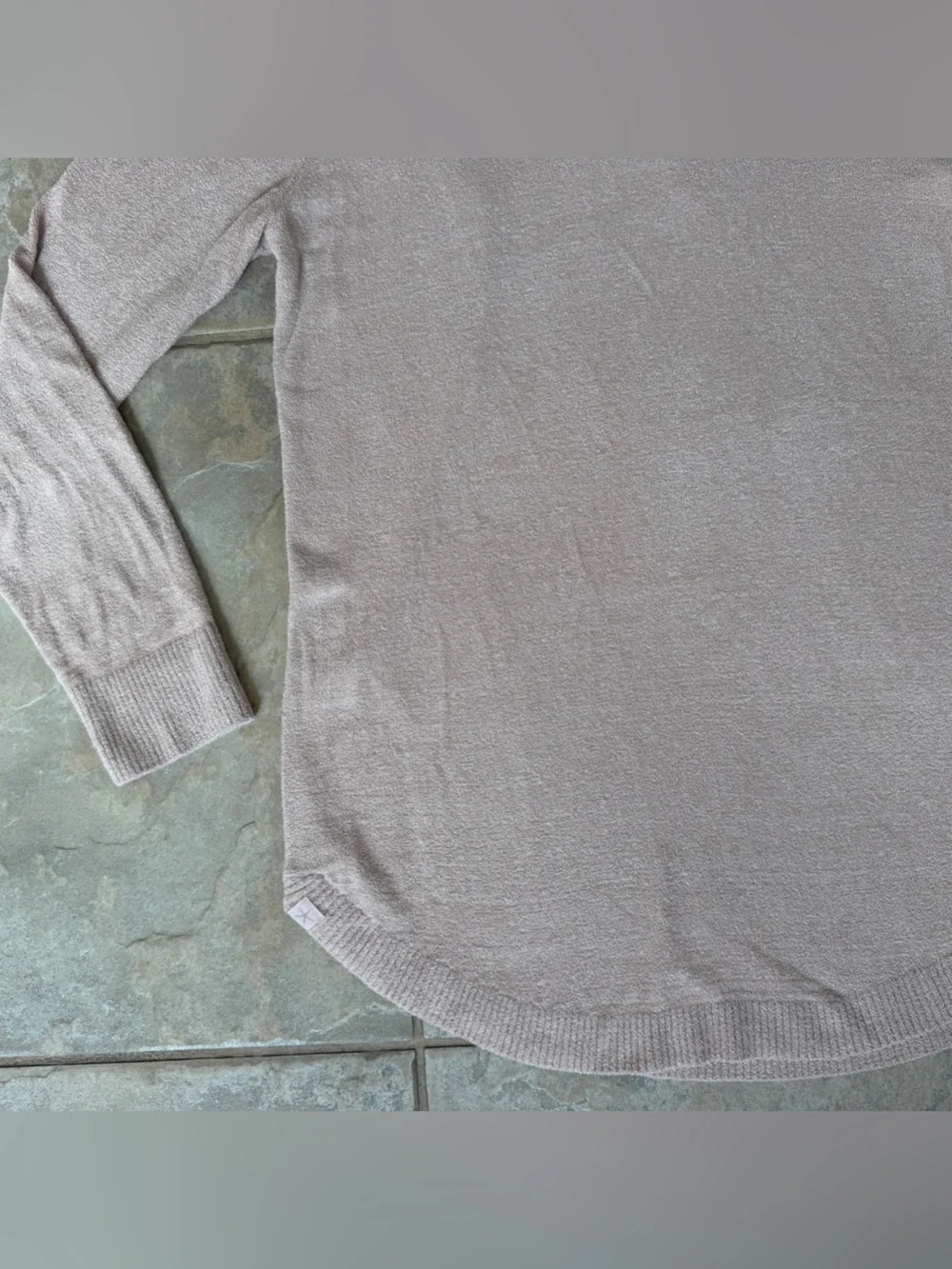 NWT Barefoot Dreams CozyChic Ultra Lite Coastal Cowl Neck Tunic Rosebud Medium